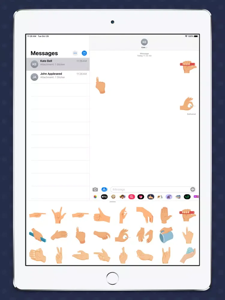 Handy Handz Stickers iPad  स्क्रीनशॉट