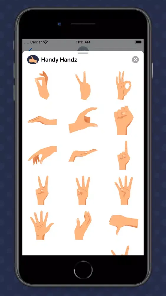 Handy Handz Stickers स्क्रीनशॉट