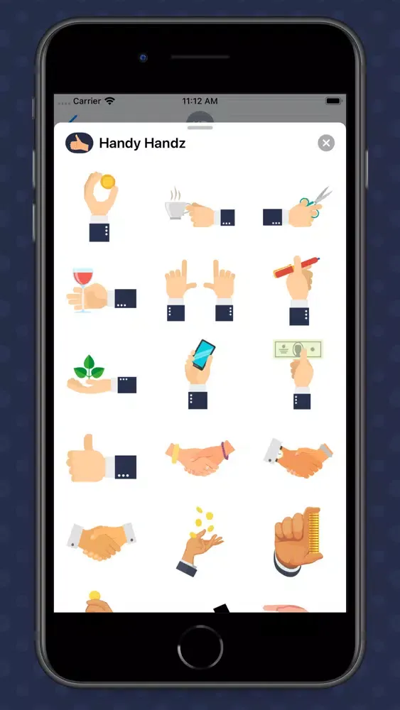 Handy Handz Stickers स्क्रीनशॉट