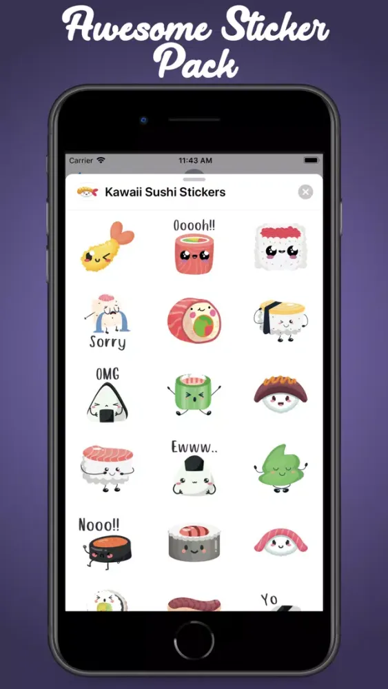 Скриншоты Kawaii Sushi Stickers