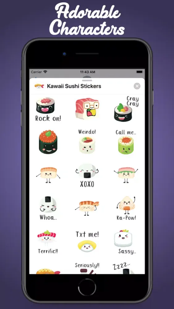 Скриншоты Kawaii Sushi Stickers