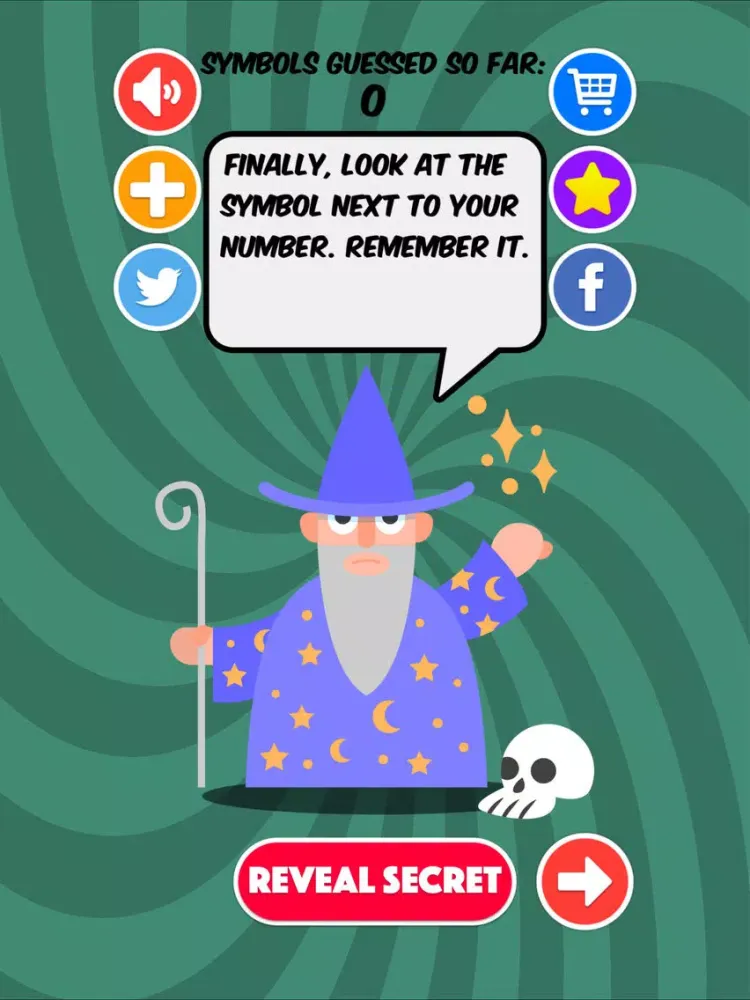 Mind Reading Wizard iPad स्क्रीनशॉट