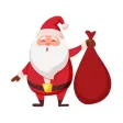 Tiny Santa Stickers