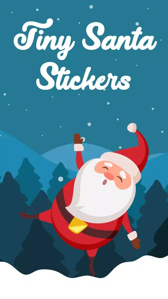 Capturas de tela do Tiny Santa Stickers