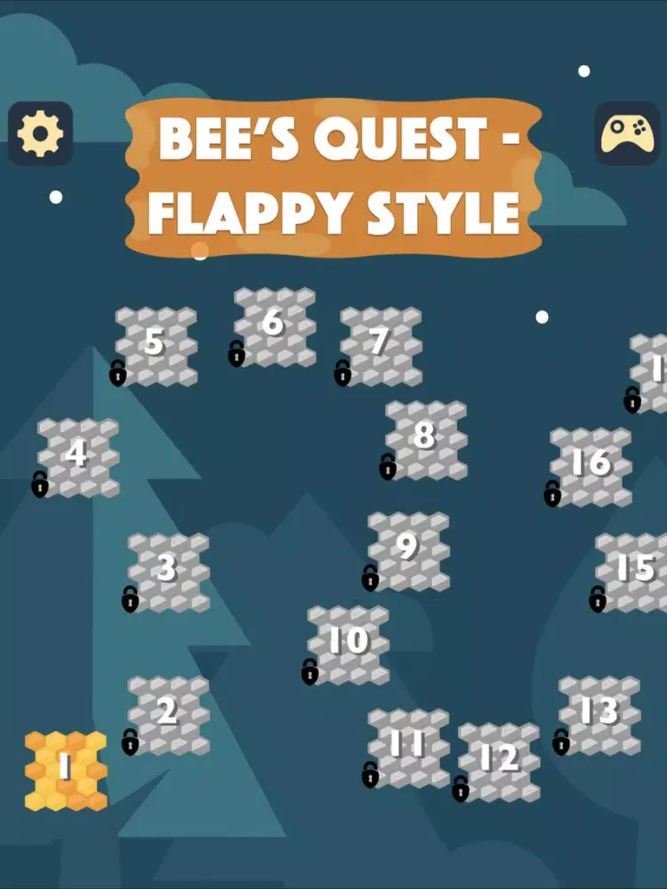 ภาพหน้าจอของ Bee's Quest - Flappy Style iPad 
