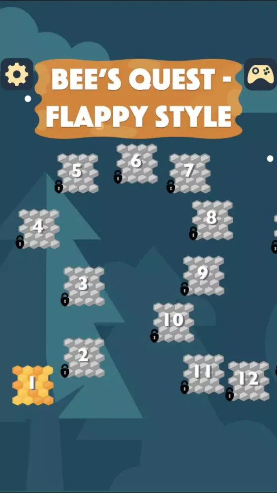 ภาพหน้าจอของ Bee's Quest - Flappy Style
