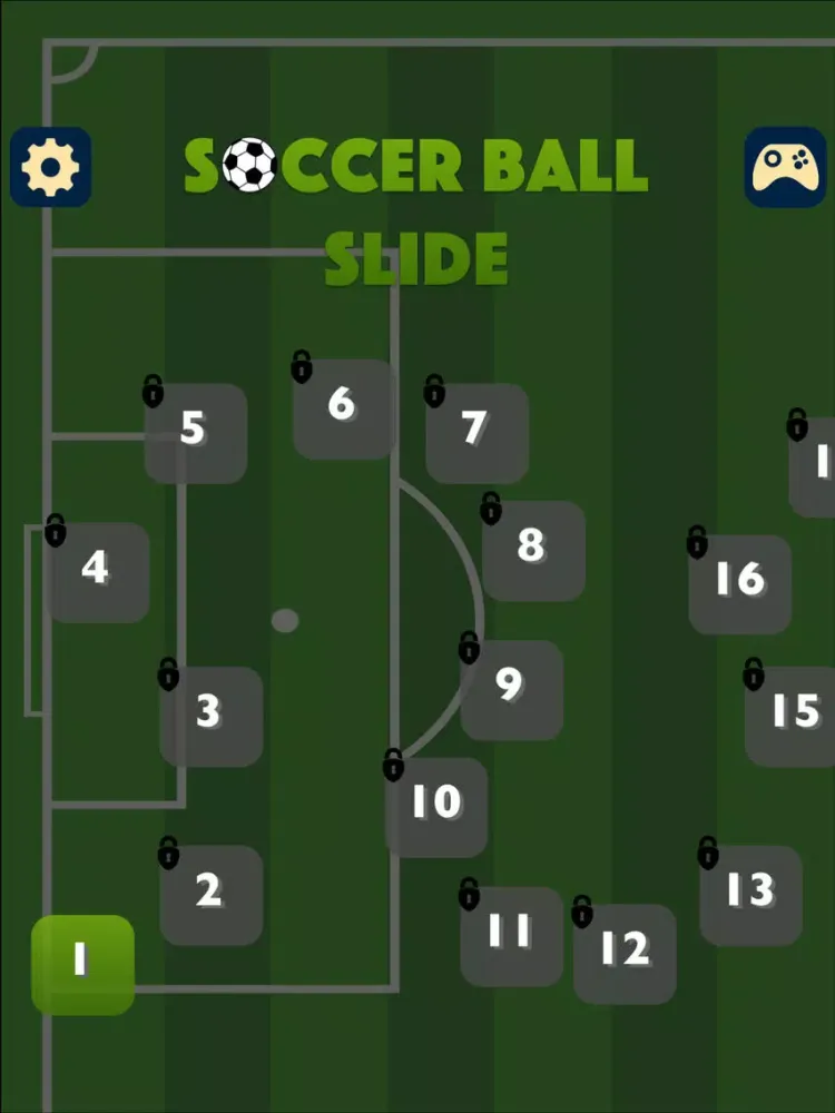 Ảnh chụp màn hình của Soccer Ball Slide iPad 