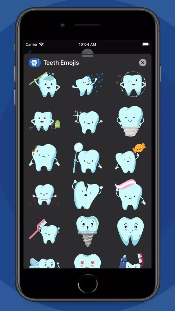 Tangkapan layar Teeth Emojis