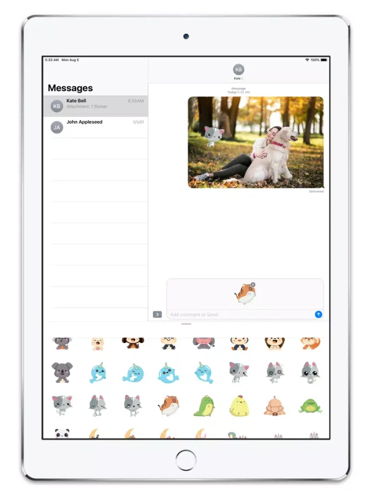 Tiny Animals Stickers iPad  Ekran Görüntüleri