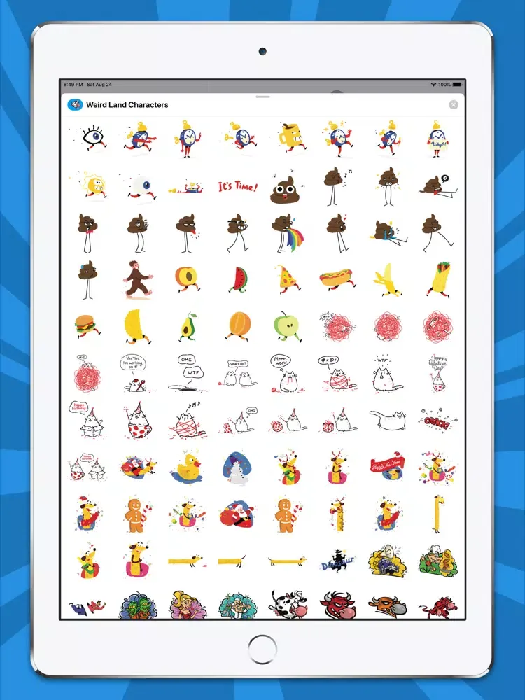 Captures d'écran de Weird Land Characters iPad