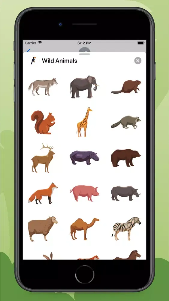 ภาพหน้าจอของ Wildlife Stickers