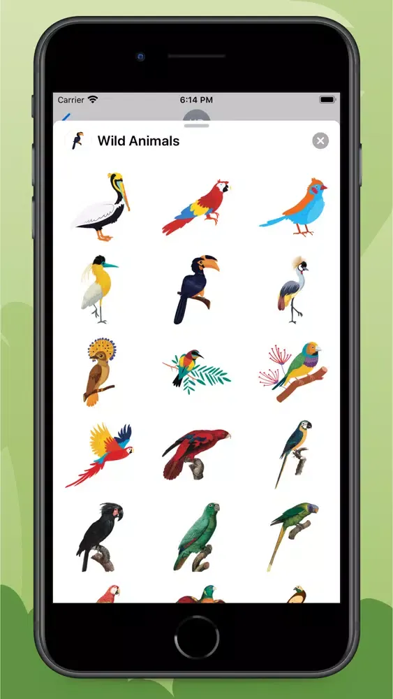 ภาพหน้าจอของ Wildlife Stickers