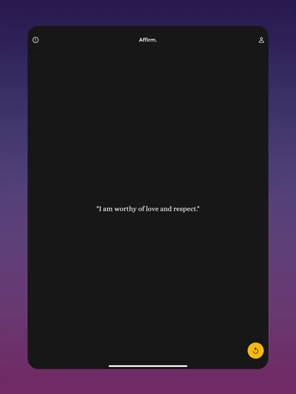 Affirm - Positive Affirmations iPad  Screenshots