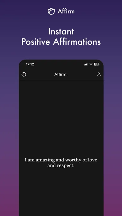 Affirm - Positive Affirmations Screenshots