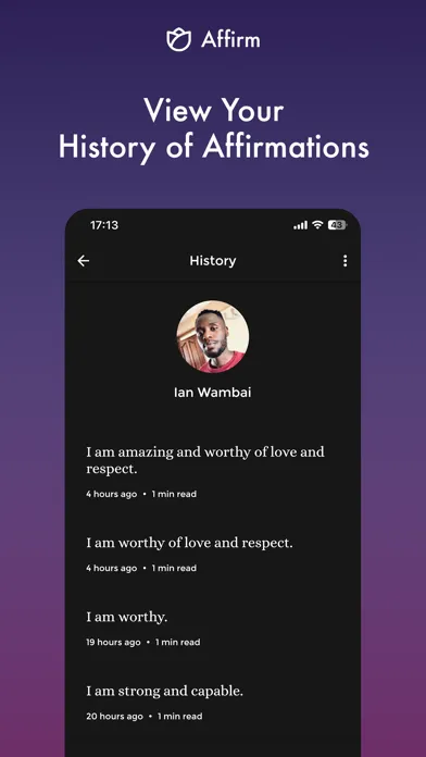 Affirm - Positive Affirmations Screenshots