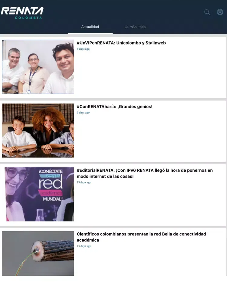 RENATA Colombia iPad 应用截图