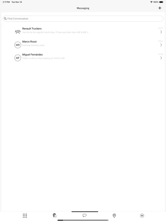 Optifleet iPad  스크린샷