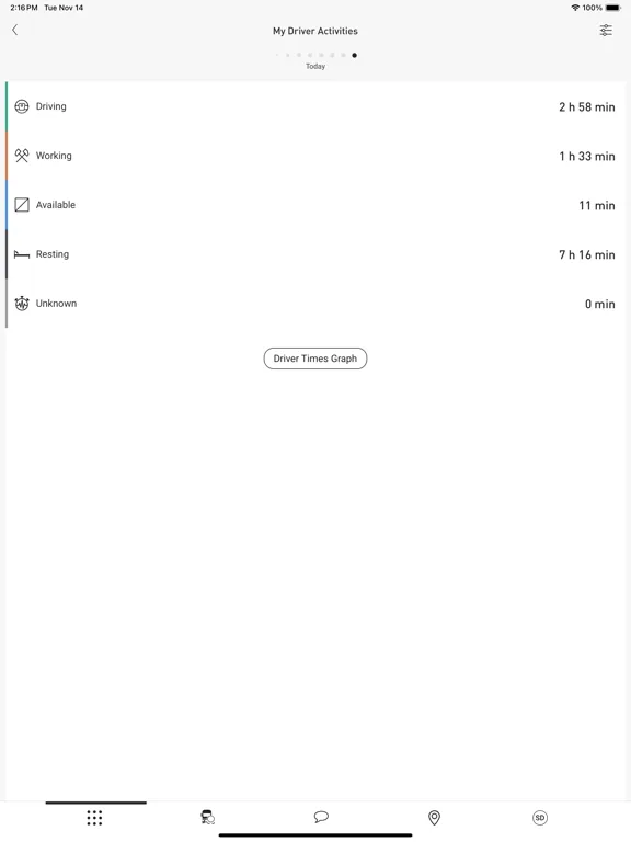 Optifleet iPad  스크린샷