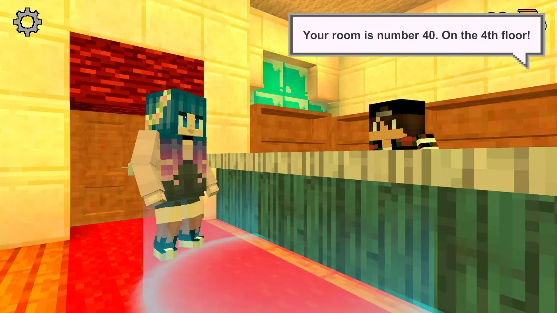 Scary murder in hotel craft スクリーンショット