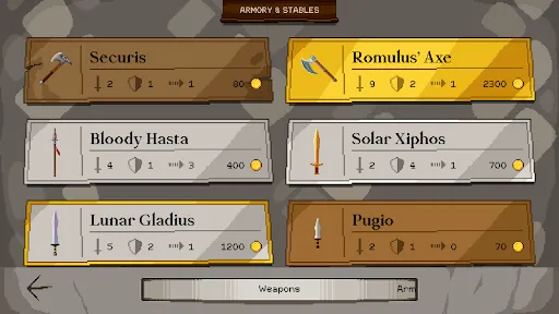 Capturas de tela do Gladiator manager