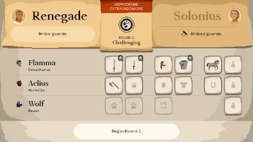 Capturas de tela do Gladiator manager