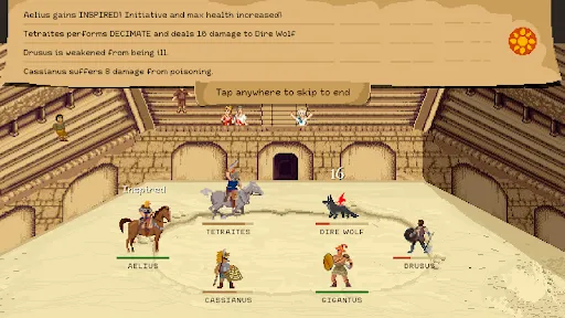 Capturas de tela do Gladiator manager
