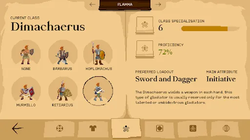 Capturas de tela do Gladiator manager