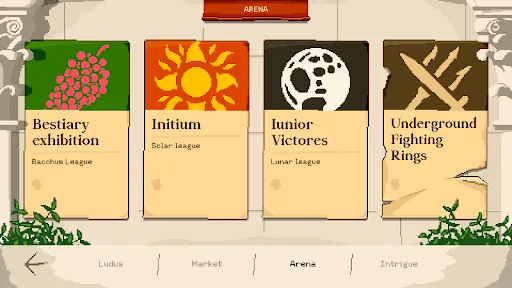 Capturas de tela do Gladiator manager