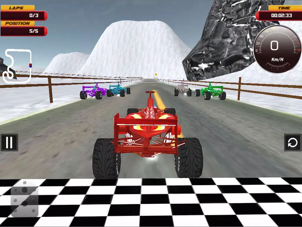 Capturas de tela do Hot Pursuit Formula Racing 3D iPad 
