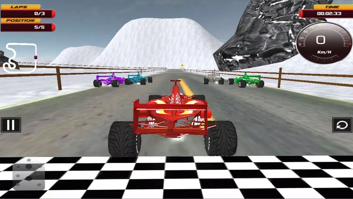 Capturas de tela do Hot Pursuit Formula Racing 3D