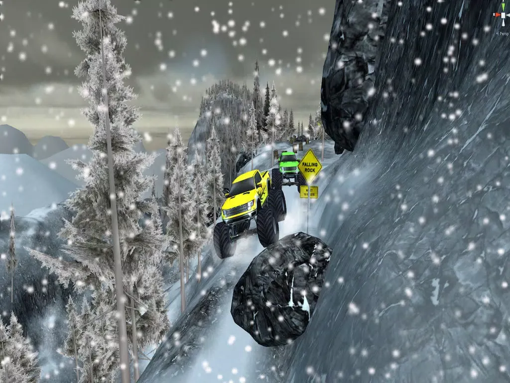Ảnh chụp màn hình của Super Snow Hill Climb Monster Trucks iPad 
