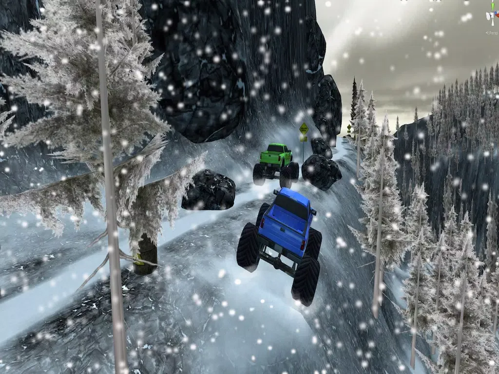 Ảnh chụp màn hình của Super Snow Hill Climb Monster Trucks iPad 