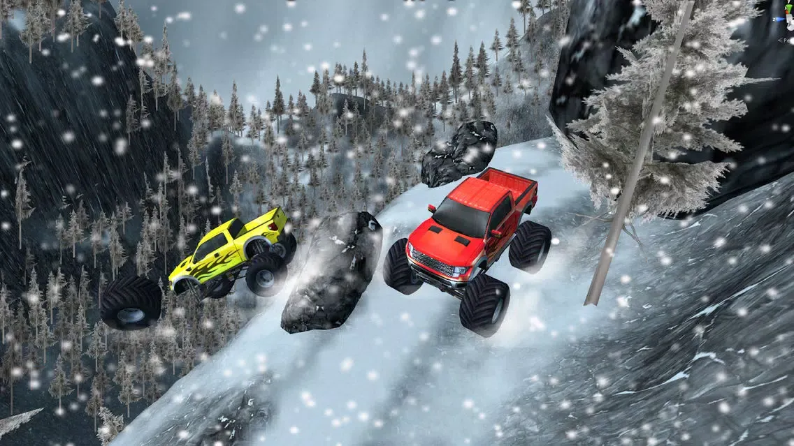 Ảnh chụp màn hình của Super Snow Hill Climb Monster Trucks