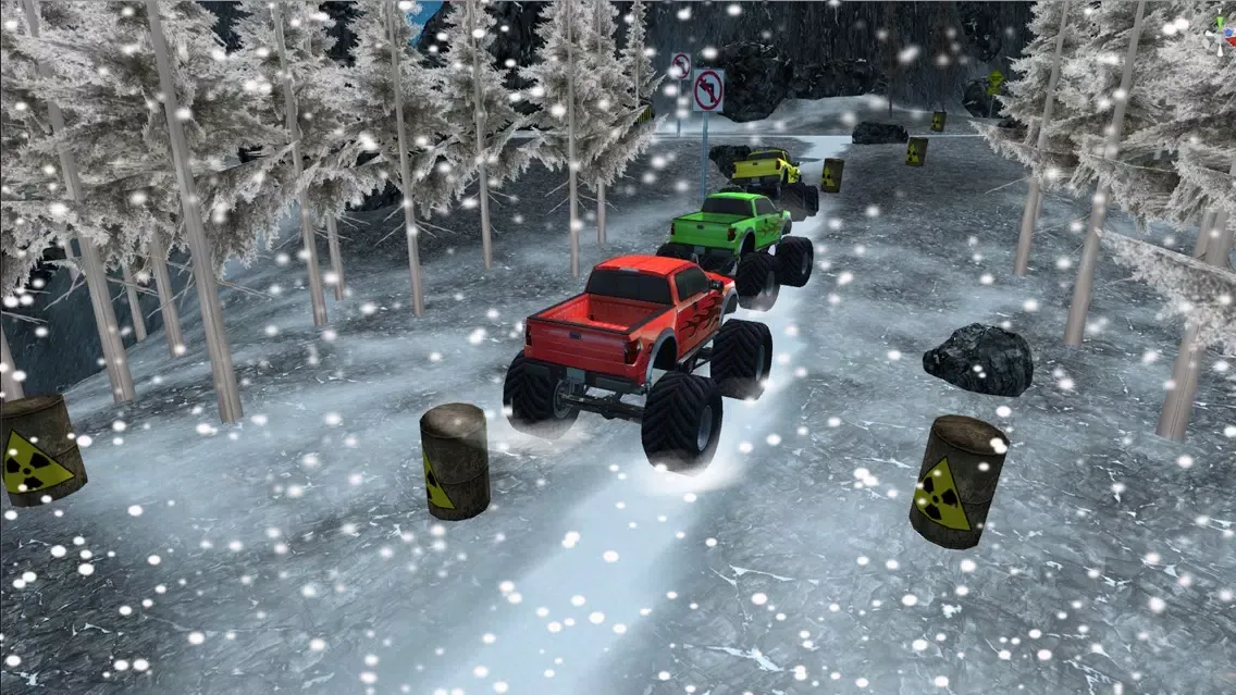 Ảnh chụp màn hình của Super Snow Hill Climb Monster Trucks