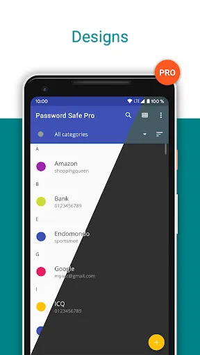 Zrzuty ekranu Password Safe and Manager