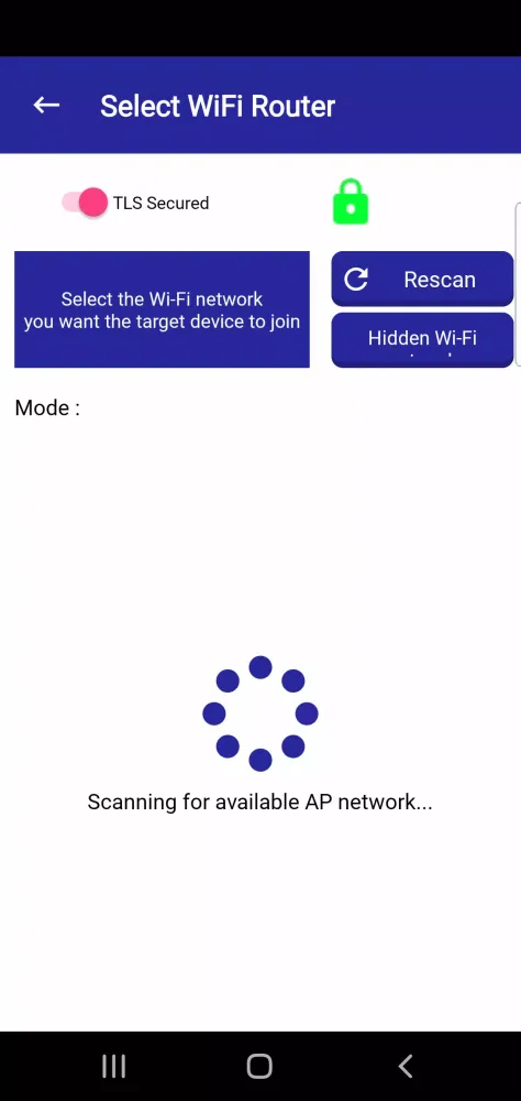 Renesas WiFiProvisioning سکرین شاٹس