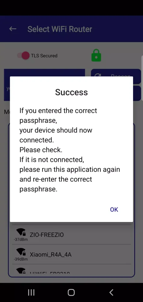 Renesas WiFiProvisioning سکرین شاٹس