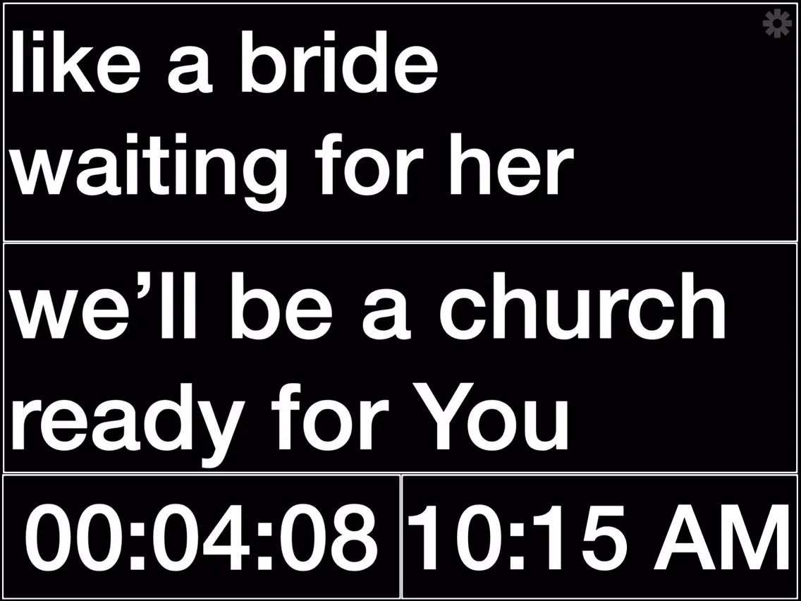 ProPresenter Stage Display iPad  스크린샷