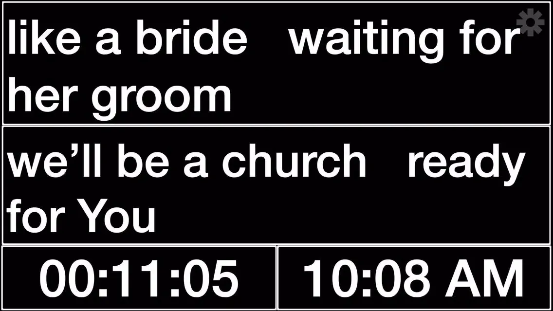 ProPresenter Stage Display 스크린샷