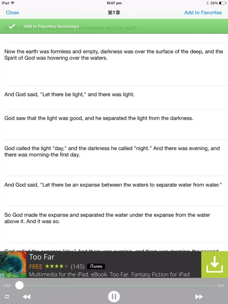 Ảnh chụp màn hình của Holy Bible In Mandarin iPad 