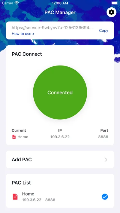 Tangkapan layar PAC Manager