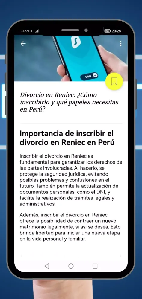 Capturas de pantalla de RENIEC Perú | Info