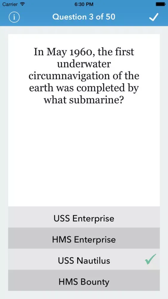 Screenshot di World History Trivia for The Factual Intellectual®