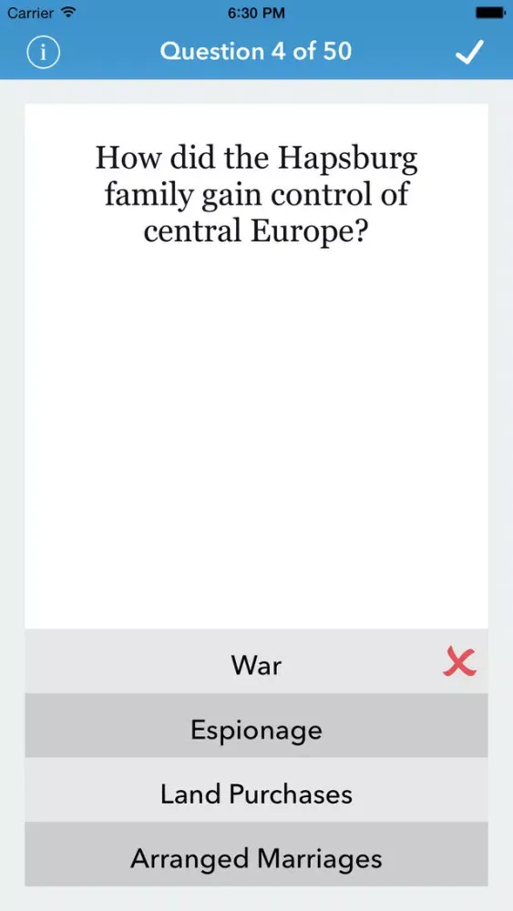 Screenshot di World History Trivia for The Factual Intellectual®