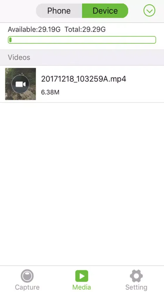 Tangkapan skrin Renkforce Action Cam 4K
