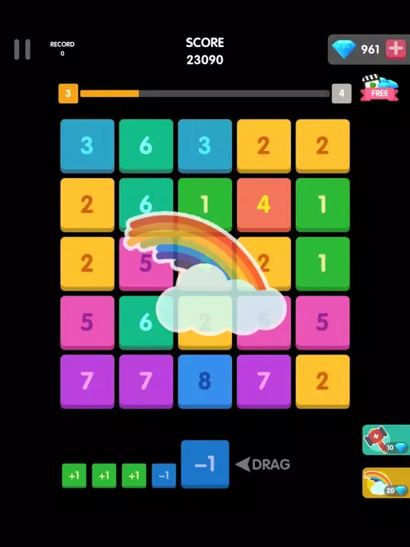 Capturas de tela do Merge Block Number Puzzle iPad 
