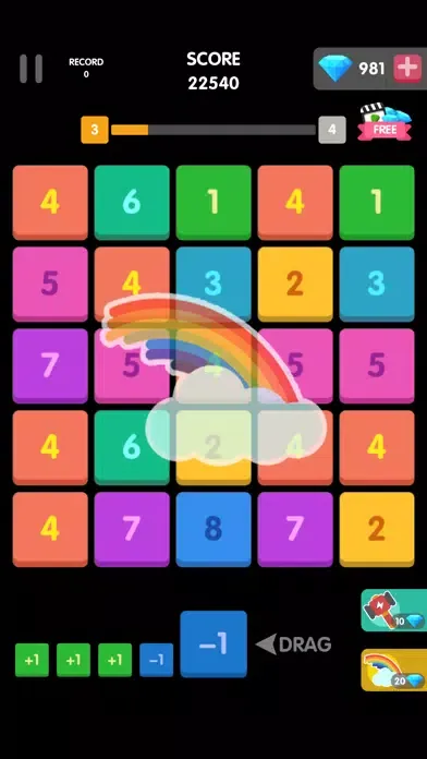 Capturas de tela do Merge Block Number Puzzle
