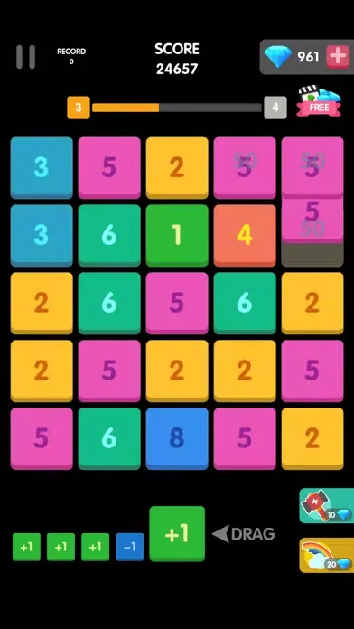 Capturas de tela do Merge Block Number Puzzle