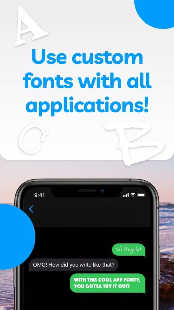 Tangkapan skrin Fonty - Fonts Keyboard & Gifs