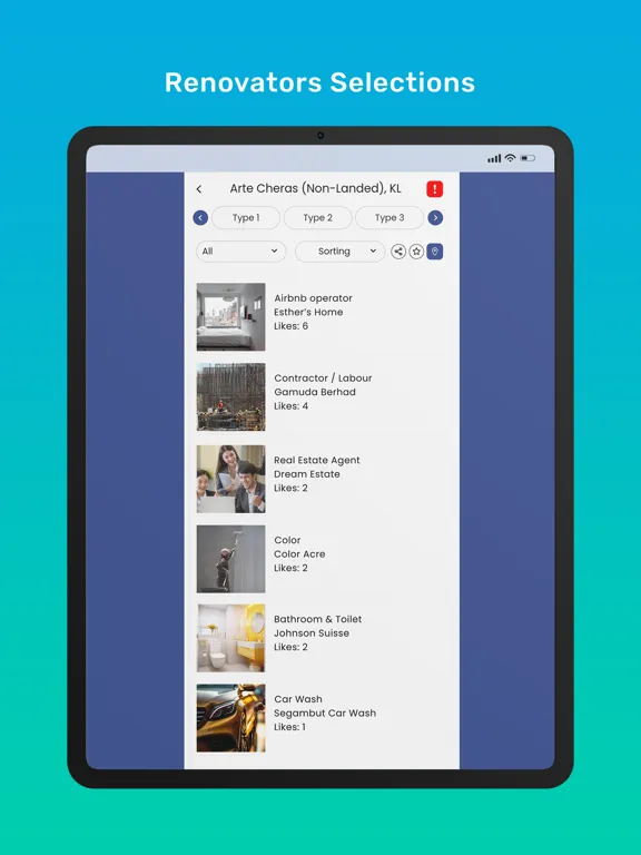 Capturas de tela do Renovation Hub Interior Design iPad 